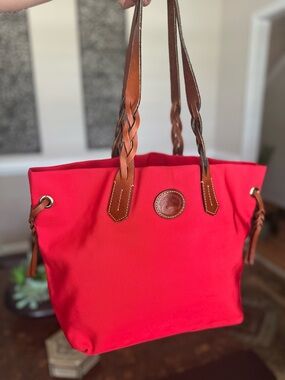 Dooney & Bourke Red Nylon Tote